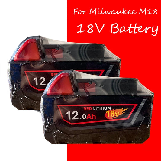 Milwaukee 18V M18-HB3 High Energy 12AH Replacement Battery – Compatible with M12-18FC Charger 48-11-1815
