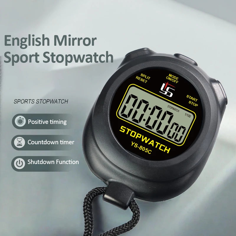 Professional Digital Pocket Stopwatch – Handheld Chronometer Timer with 0.01s Precision for Outdoor Sports & Training