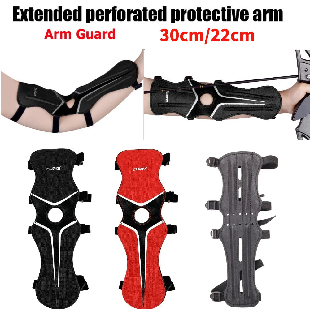 30cm/22cm Archery Arm Guard – Bow & Arrow Forearm Protector for Hunting and Outdoor Practice