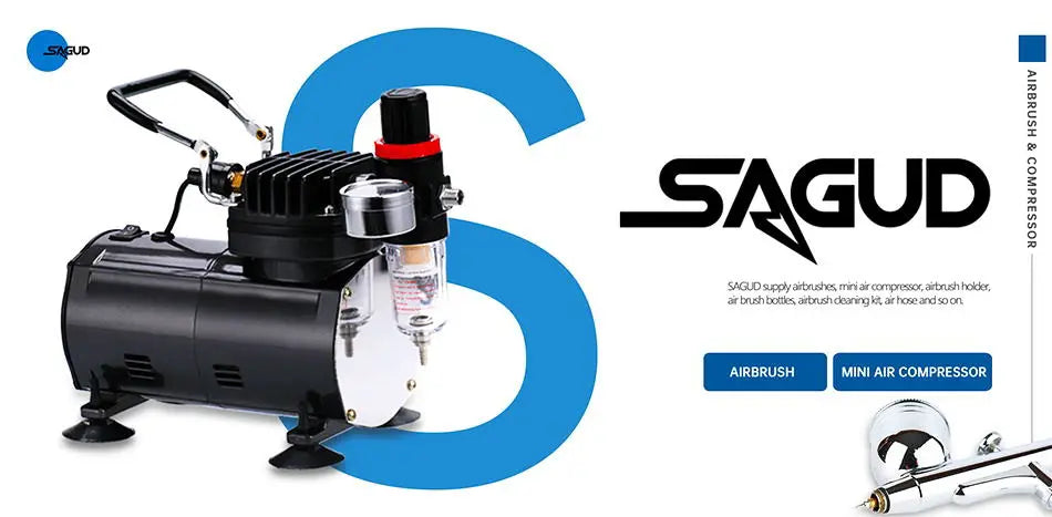 SAUGD 9PCS Airbrush Adapter Fitting Replacement Kit – Coupling Connectors for Compressor & Airbrush Hose