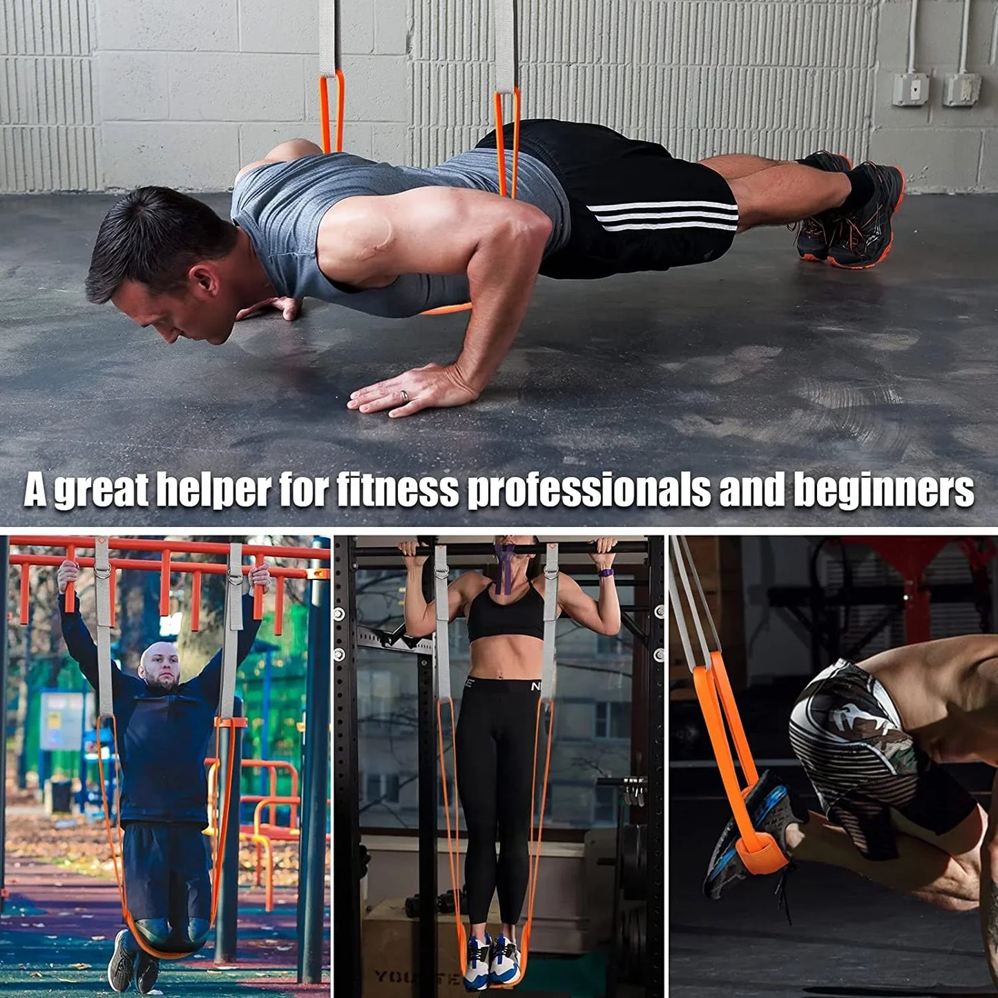 Pull-Up Assistance Bands Set — Resistance Straps for Men & Women | Chin-Up, Hanging Training & Body Stretching Workouts