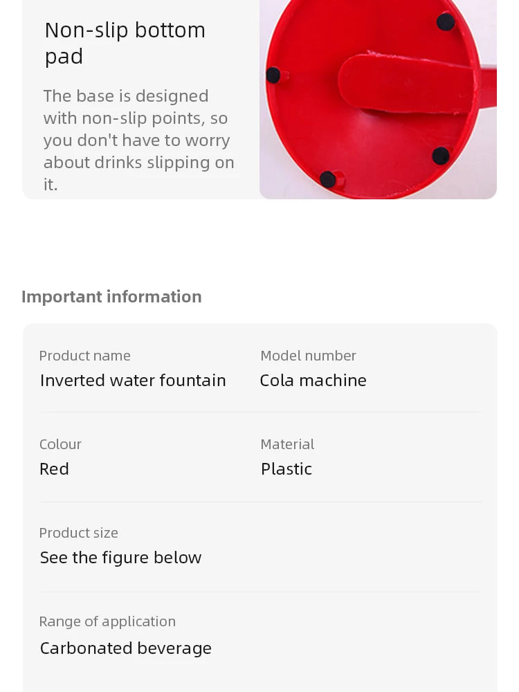 Inverted Water Dispenser Pump – Hand Pressure Cola & Water Bottle Dispenser