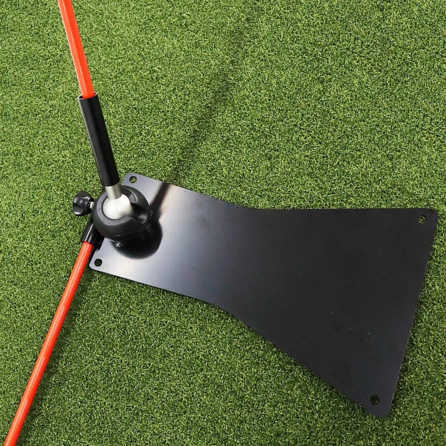 Golf Swing Trainer Practice Plate – Durable Metal Alignment Tool for Indoor & Outdoor Hitting Mat Training