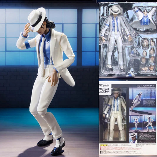 Michael Jackson Smooth Criminal Action Figure — MJ Thriller Moonwalk Model Toy, Joint Movable Collectible, Christmas Gift