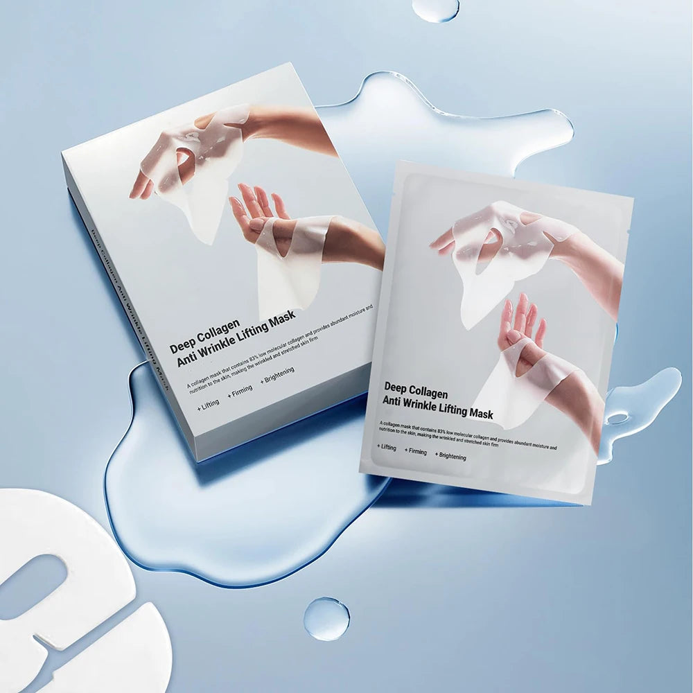 Deep Collagen Anti-Wrinkle Lifting Mask – Overnight Face Mask for Firming & Moisturizing (5 Pack)