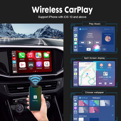 CarlinKit Wireless CarPlay Adapter — USB Dongle for Android Auto, MirrorLink, Waze & Spotify Car Multimedia