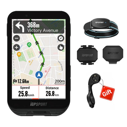 iGPSPORT iGS800 Touchscreen Bike Computer - Professional GPS, Map Navigation, WiFi, ANT+, 50H Battery Life