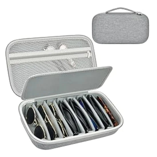 Travel Sunglasses Organizer Case for Quay Polarized Sunglasses – Men & Women Trendy Sunglass Storage Holder (Bag Only)