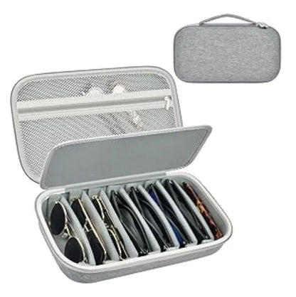 Travel Sunglasses Organizer Case for Quay Polarized Sunglasses – Men & Women Trendy Sunglass Storage Holder (Bag Only)