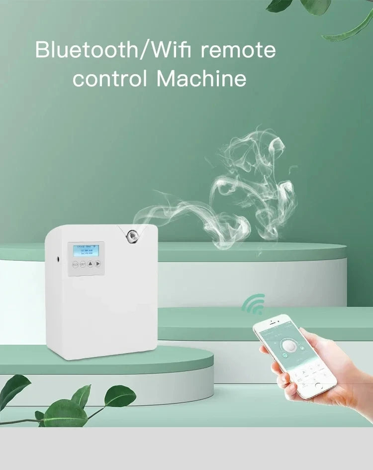 Waterless Fragrance Diffuser – 300ml WIFI-Controlled Air Freshener with Timer | Smell Distributor for Home & Hotel