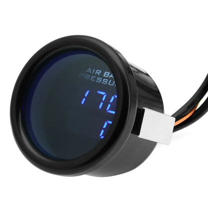 Triple Dual Display Air Pressure Gauge – LED Digital Suspension Gauge 0-220 PSI with 1/8 NPT Sensors for Car
