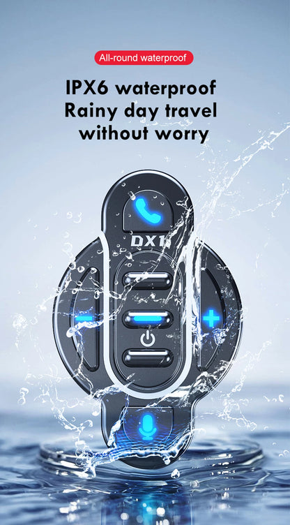 Universal Smart Bluetooth 5.4 Remote Control - Waterproof Wireless Media Controller for Motorcycle Helmet & Bike Handlebar