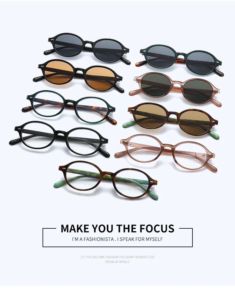 Retro Small Oval Sunglasses for Women & Men – Rivet Detail Luxury UV400 Fashion Eyewear Brand Oculus Gafas
