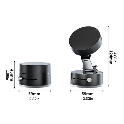 Double-Sided Magnetic Suction Phone Holder – Foldable & Multi-Functional Vacuum Mount
