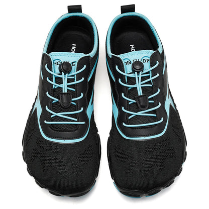 HOBIBEAR Unisex Barefoot Wide Toe Sneakers – Zero Drop Outdoor Running & Beach Walking Shoes with Elastic Band