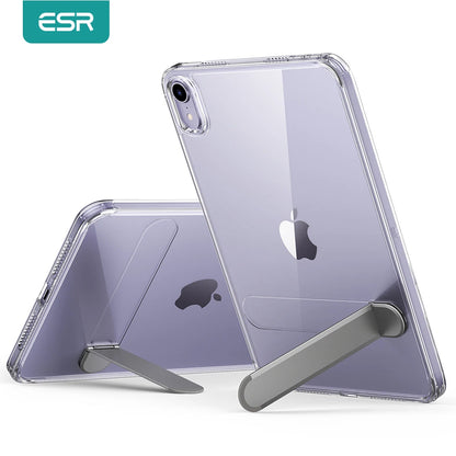 ESR Kickstand Case for iPad Mini 6/7 – Hybrid Protection Clear Back Cover with Stand & Pencil Support
