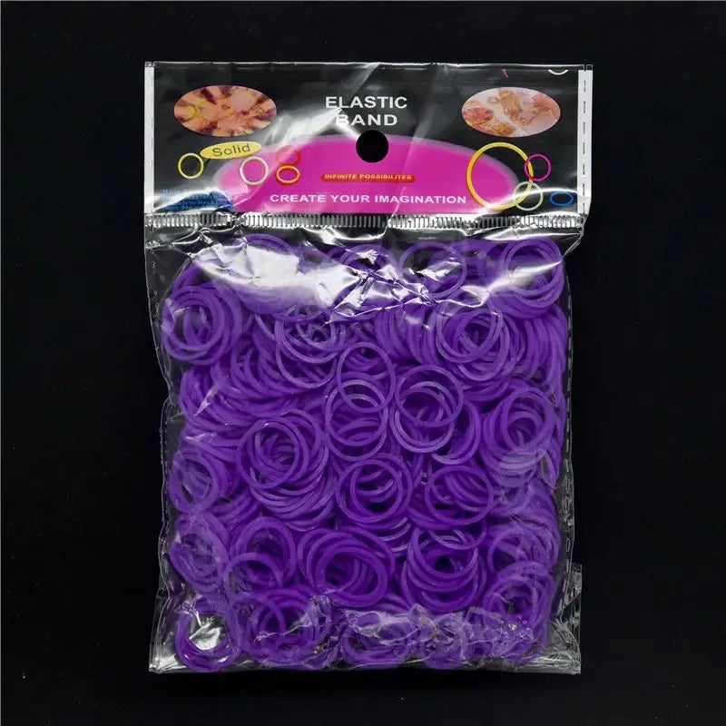 Loom Rubber Bands Refill Kit – DIY Bracelet Making Craft Set for Kids, Creative Weaving Toy Gift