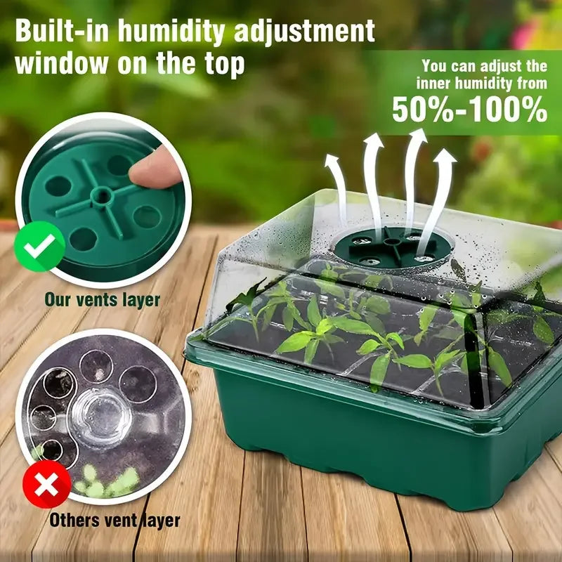 Green Seedling Pot — Multifunctional Planting & Transplanting Box for Gardening and Seedling Care