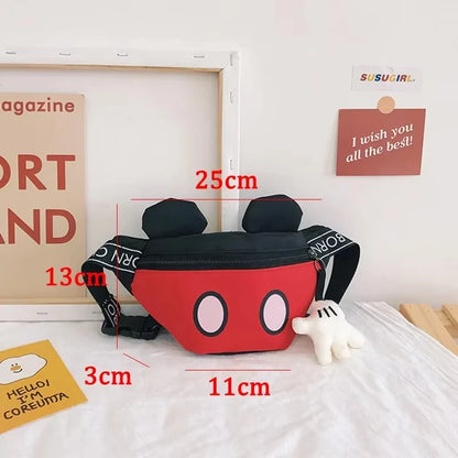 Mickey Mouse Waist Bag – Adjustable Crossbody Pack for Kids & Girlfriend Gift 2025