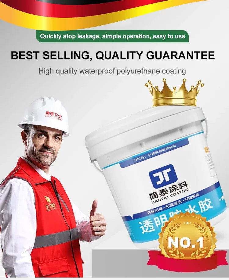 Waterborne Polyurethane Roof Waterproofing – Water-Based Leak Trapper for Roof Protection