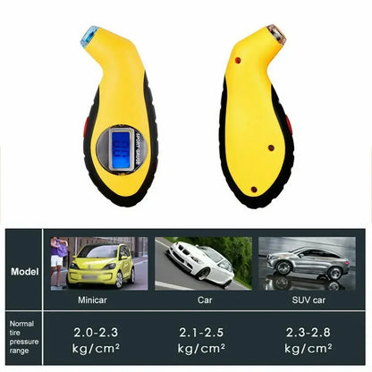 Compact Digital Tire Pressure Gauge – LCD Display for Cars, Motorcycles & Vehicle Maintenance