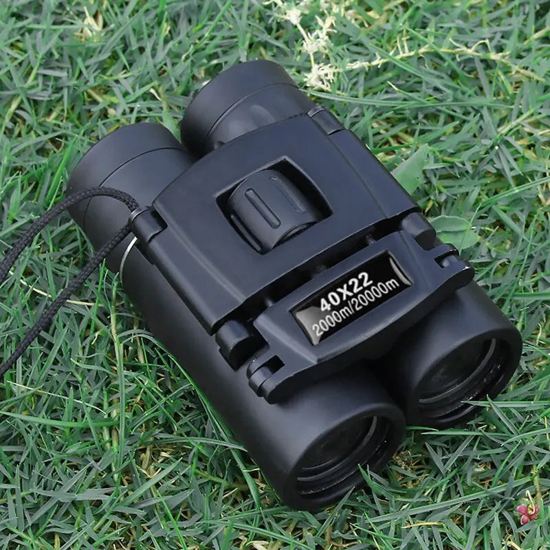 HD Powerful Binoculars: 40x22 Folding Mini Telescope for Long Range Viewing - BAK4 FMC Optics, Ideal for Hunting, Sports, Outdoor Activities