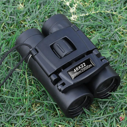 HD Powerful Binoculars: 40x22 Folding Mini Telescope for Long Range Viewing - BAK4 FMC Optics, Ideal for Hunting, Sports, Outdoor Activities