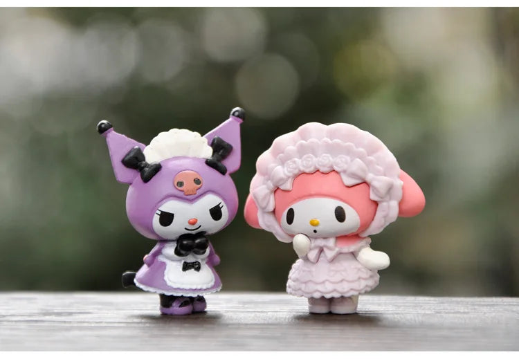 New 5pcs Sanrio Cinnamoroll Action Figures – Kawaii Anime Toy Set for Tabletop Decoration & Kids Gifts