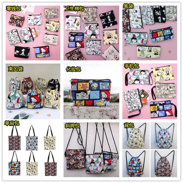 Snoopy Print Mini Coin Purse – Cute Wallet & Card Holder for Women, Girls & Kids, Small Cosmetic & ID Bag