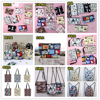 Snoopy Print Mini Coin Purse – Cute Wallet & Card Holder for Women, Girls & Kids, Small Cosmetic & ID Bag