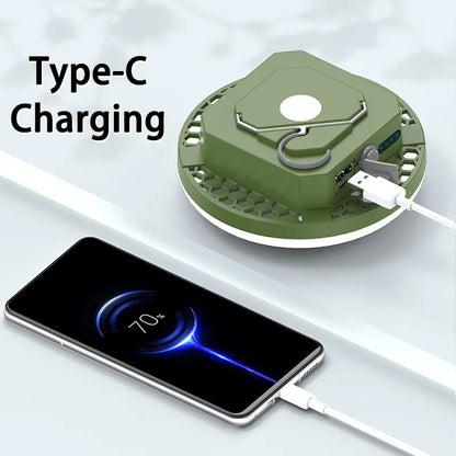 MOSLIGHTING 9900mAh Rechargeable Camping Lantern — Powerful LED Flashlight with Magnet, Portable Tent & Work Light