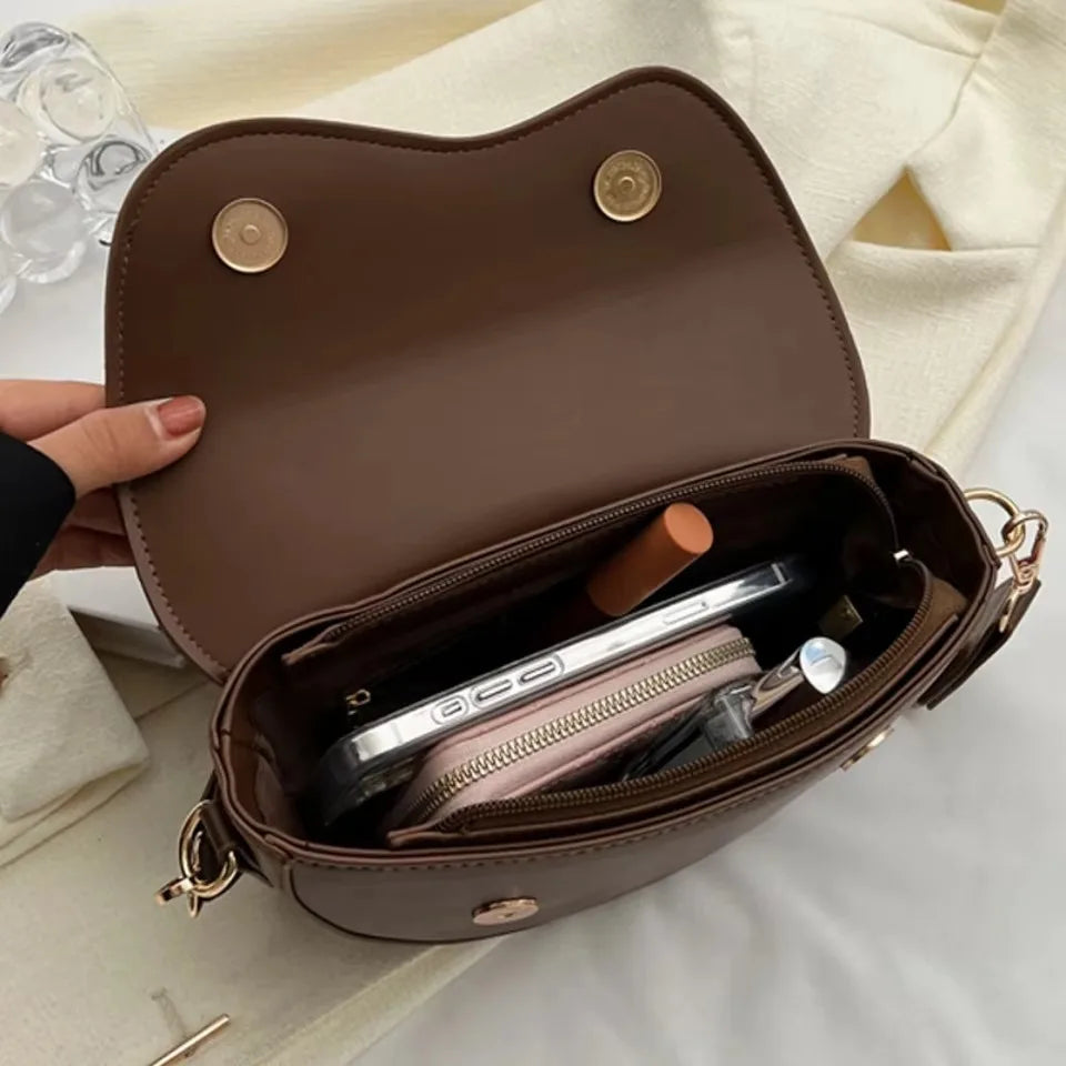 Luxury Women’s Leather Handbag – Large Capacity Shoulder & Crossbody Designer Bag