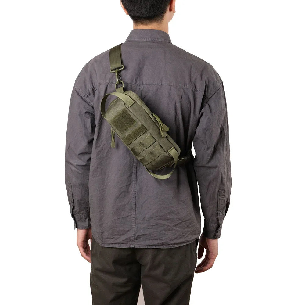 Tactical IWB Concealment Pistol Pouch - MOLLE Shoulder Strap Gun Holster for Glock 17/19, 1911, Taurus G2C, HK USP