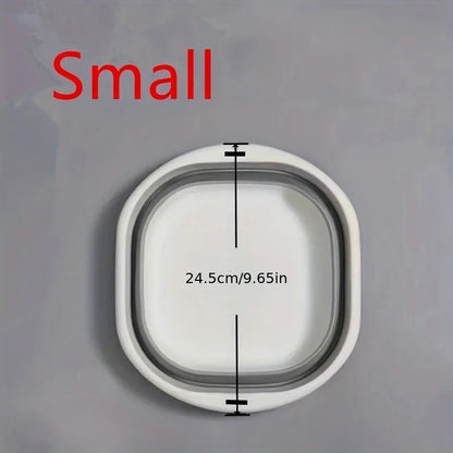 3-Pack Collapsible Tub Wash Basin & Laundry Baskets – Space-Saving Storage Containers for Camping, Hiking, Home & Fruit Washing