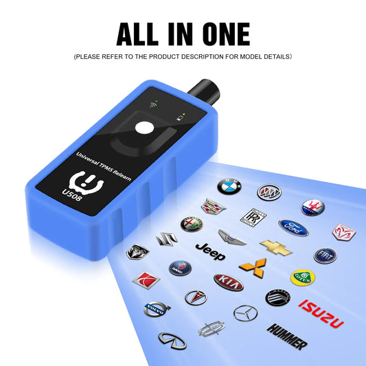 Universal Car TPMS Reset Tool - Tire Pressure Monitor Sensor System Relearn Tool U508 for Ford, Opel, BMW, Jeep, GMC, Chevrolet