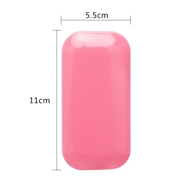 Eyelash Extension Forehead Sticker Pad – Silicone Pink Transparent Lash Tray & Pallet Holder for Makeup