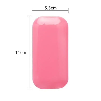 Eyelash Extension Forehead Sticker Pad – Silicone Pink Transparent Lash Tray & Pallet Holder for Makeup