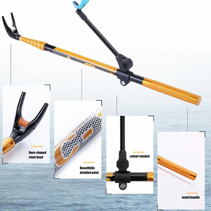360° Adjustable Telescopic Fishing Rod Holder – Portable Fishing Pole Support Stand Bracket