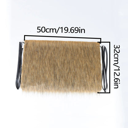 Men's Medieval Imitation Fur Leggings – Warm Furry Boots Cosplay for Vikings, Dress-Up & Personality Accessories