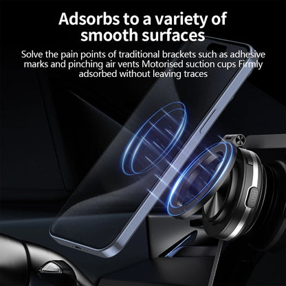 Car Phone Holder Magnetic Mount – 360° Rotating Strong Magnet Vacuum Adsorption for iPhone 12-16 Pro Max