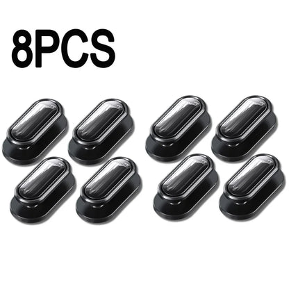 Car Invisible Small Hooks - Carbon Fiber Self-Adhesive Dashboard Wall Hook for USB Cables, Headphones, & Key Storage