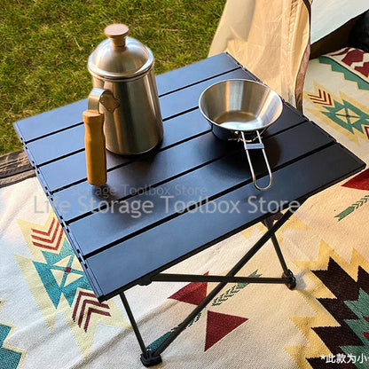 Outdoor Camping Table – Ultra Lightweight Folding Picnic, Egg Roll, Portable Coffee Table for Rent House