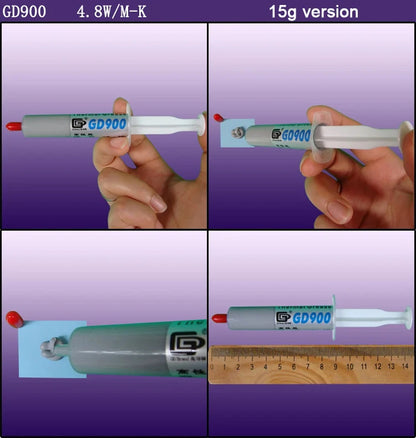 GD900/GD-2 Thermal Conductive Grease – Silicone Heatsink Paste 7g/15g/30g for PC, CPU, GPU, LED & VGA Cooling