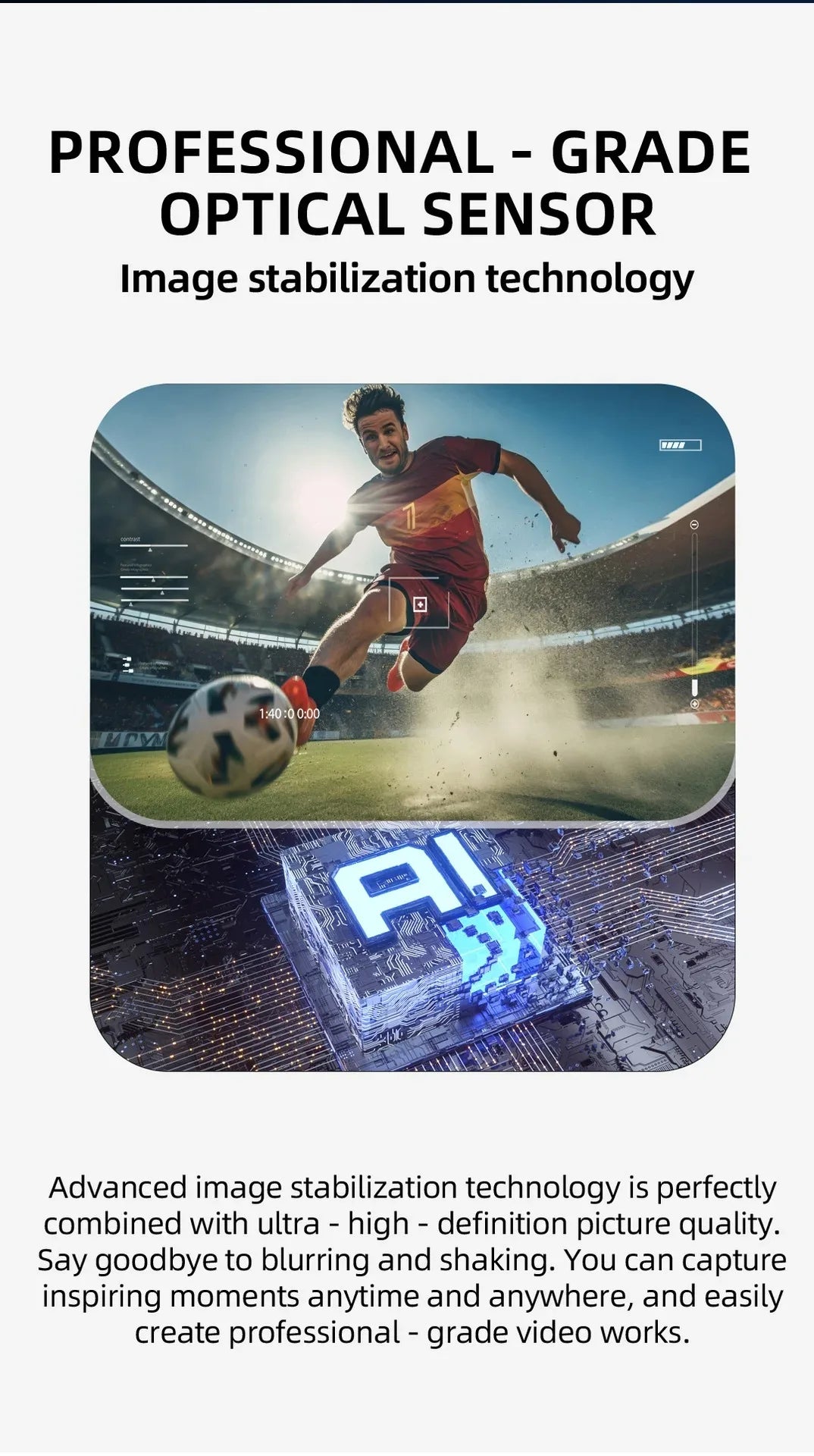 AI Smart Glasses with HD Anti-Shake Camera — Video Recording, Voice Call, Noise Reduction, Wireless Bluetooth Headset Goggles