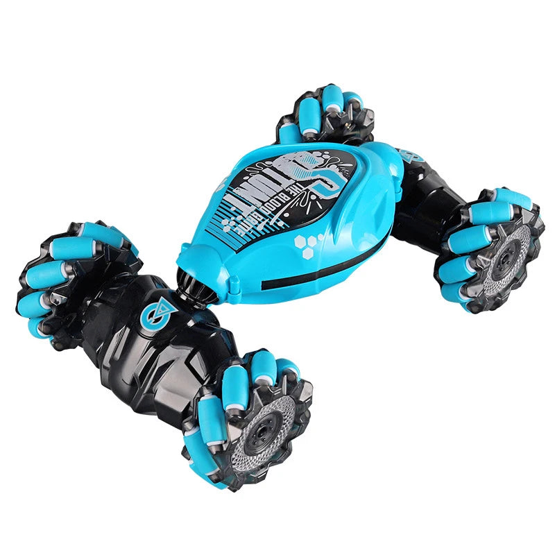 4WD RC Drift Car with Music & LED Lights - 2.4G Gesture Control, 360° Rotating Stunt & Climbing Car Toy Gift