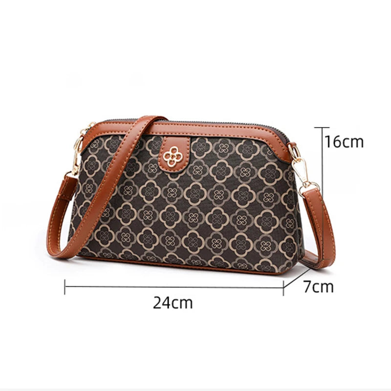 High-Quality PU Leather Women’s Shoulder Bag – Small Luxury Crossbody Messenger Handbag & Phone Satchel