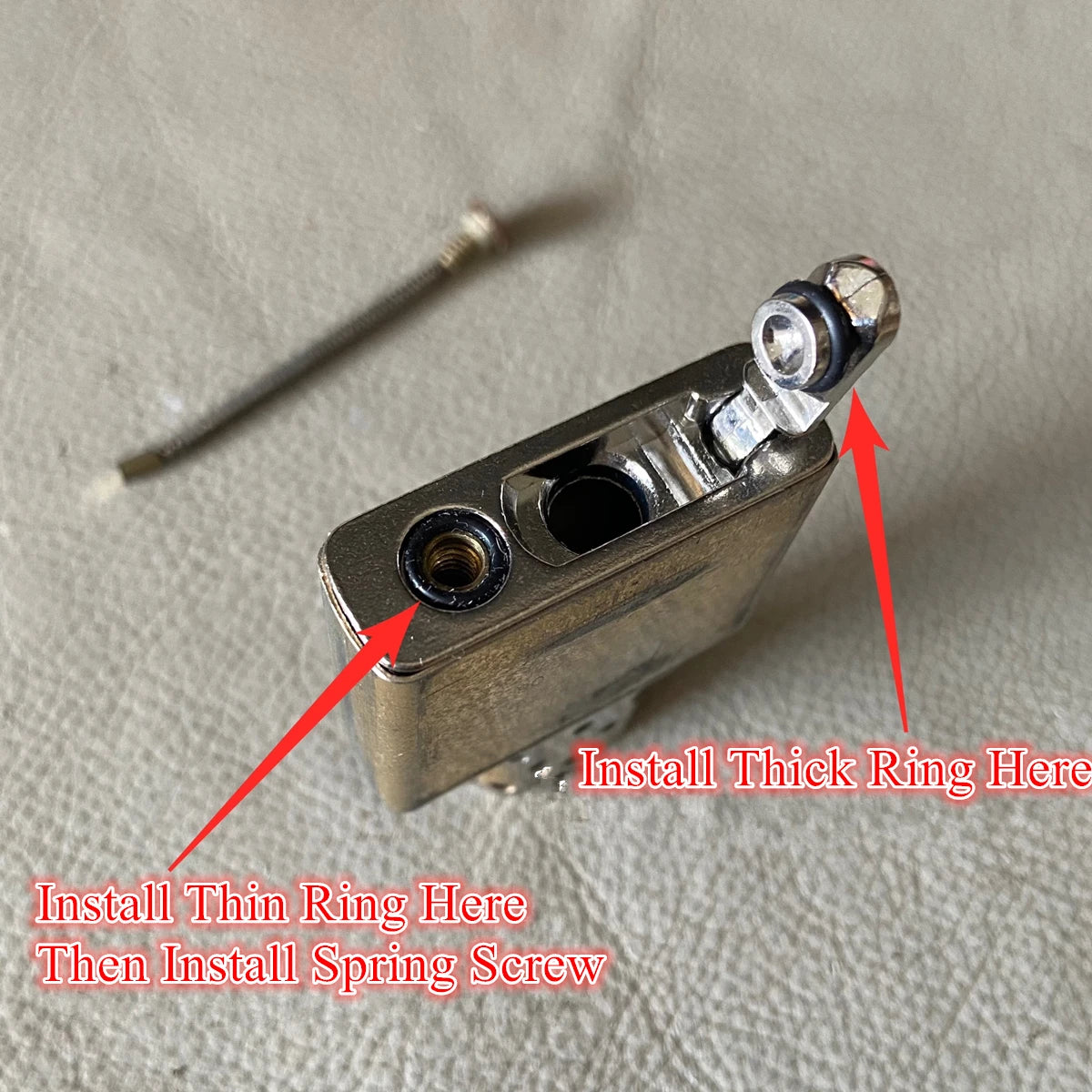 Alloy Sealed Fuel Tank Base Gasket for Zippo Lighter – Leakproof Oil-Saving Liner Accessory