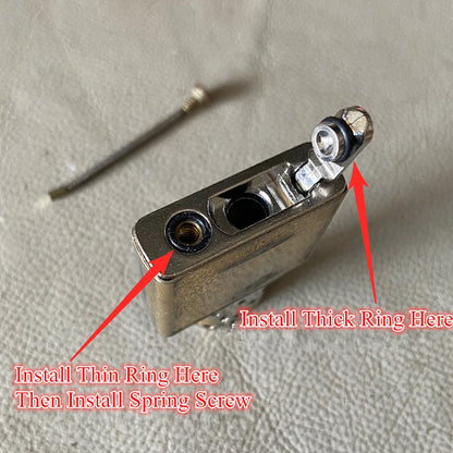 Alloy Sealed Fuel Tank Base Gasket for Zippo Lighter – Leakproof Oil-Saving Liner Accessory