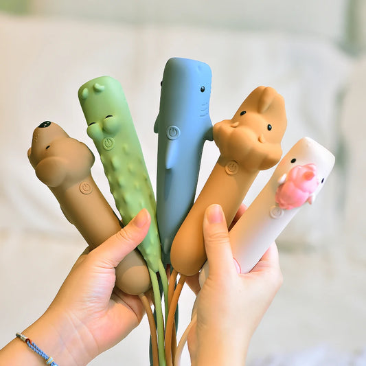 LED USB Rechargeable Flashlight – Soft Silicone Unicorn, Lion & Dog Torch for Kids, Portable Bedtime Story & Outdoor Light