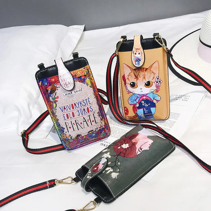 New Casual PU Leather Women's Handbag: Messenger Shoulder Bag Phone Purse | Fashion Ladies Crossbody Bags